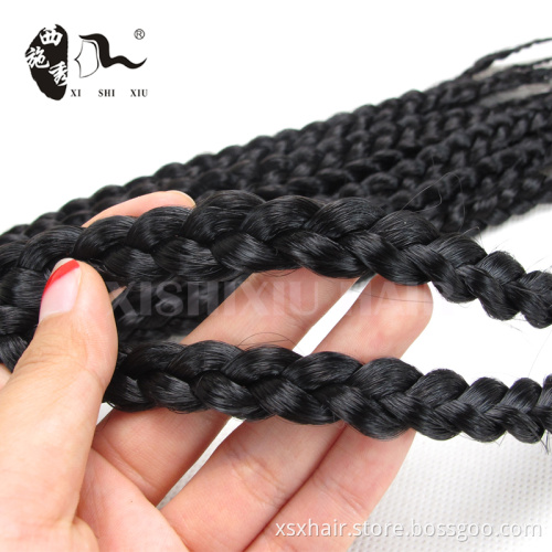 Hot-sale new hair styles Synthetic 3x Senegalese Twist Braid Hair Extensions